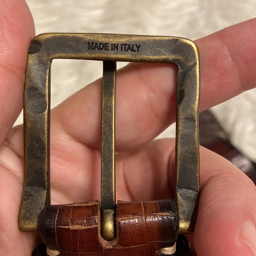 Martin Dingman Bridle Leather Man Belt excellent condition see all photos - Picture 3 of 16